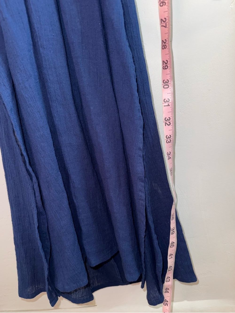 Rue Stiic Zion Maxi Dress in Navy Linen Blend - Open Back - Picture 15 of 16